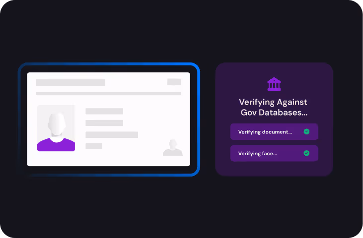 Illustration of government biometric databases.