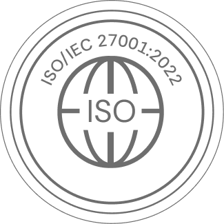 ISO compliance badge.